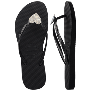 Women's Crystal Charm Slim Flip Flop