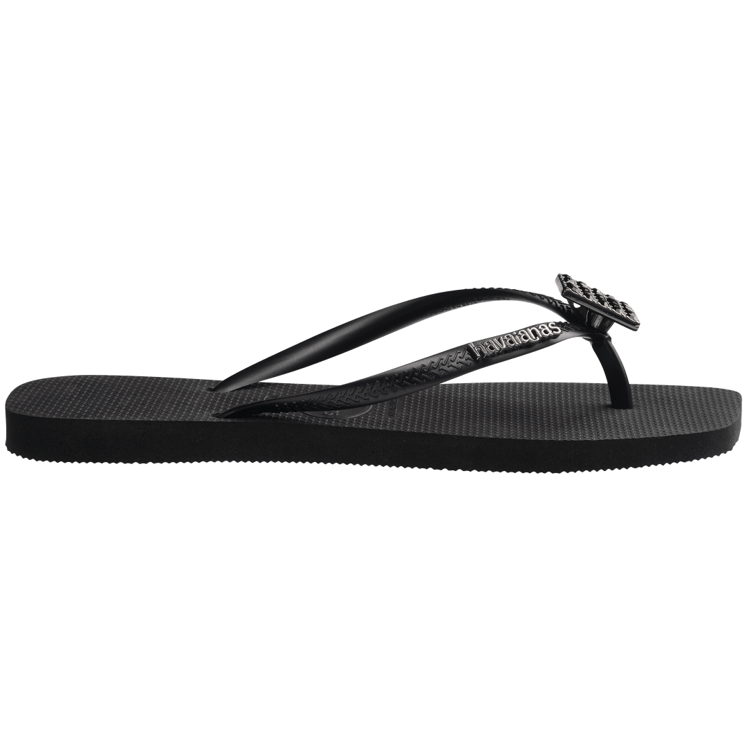 Women's Slim Square Crystal Elegance Flip Flop