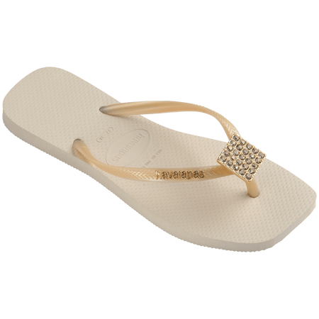 Women's Slim Square Crystal Elegance Flip Flop