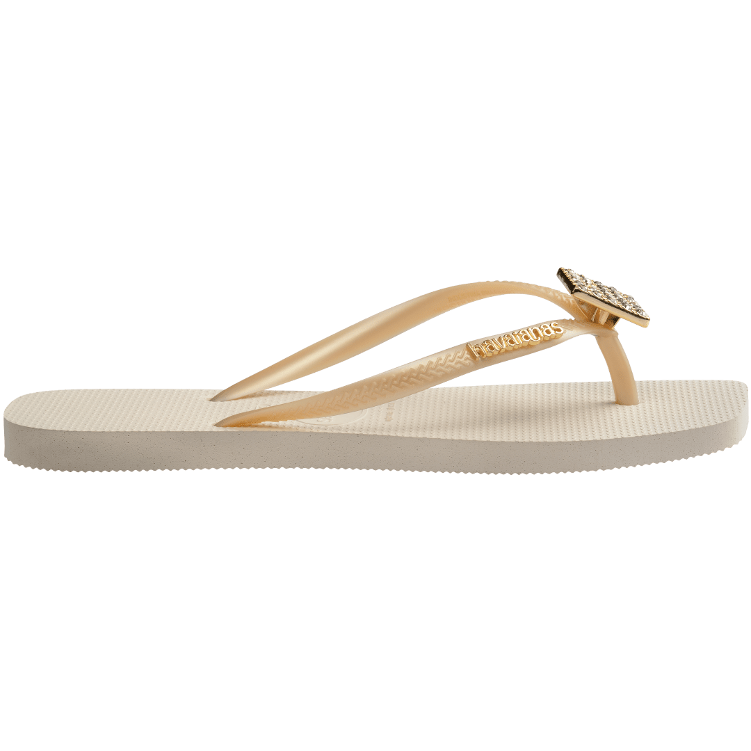 Women's Slim Square Crystal Elegance Flip Flop