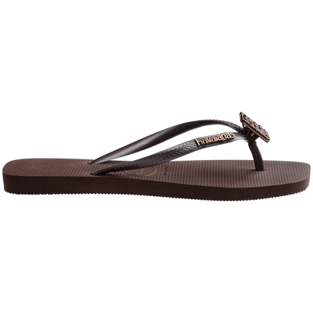 Women's Slim Square Crystal Elegance Flip Flop