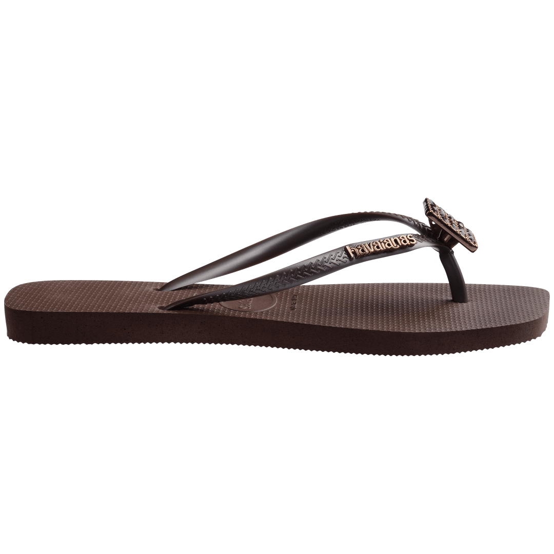 Women's Slim Square Crystal Elegance Flip Flop