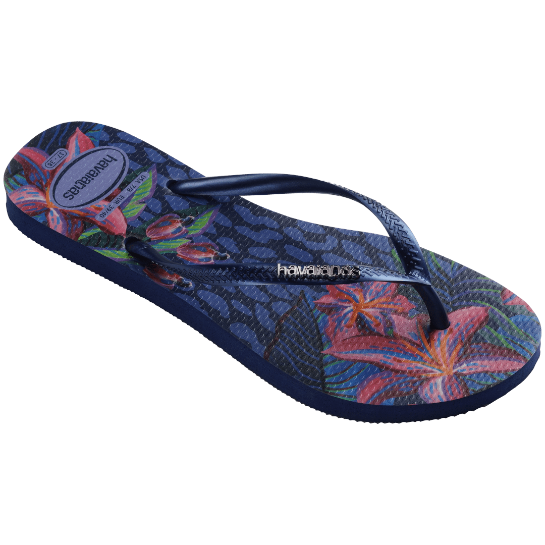 Slim Animal Floral Fusion Flip Flops