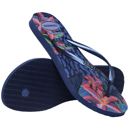 Slim Animal Floral Fusion Flip Flops