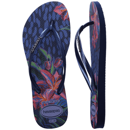 Slim Animal Floral Fusion Flip Flops