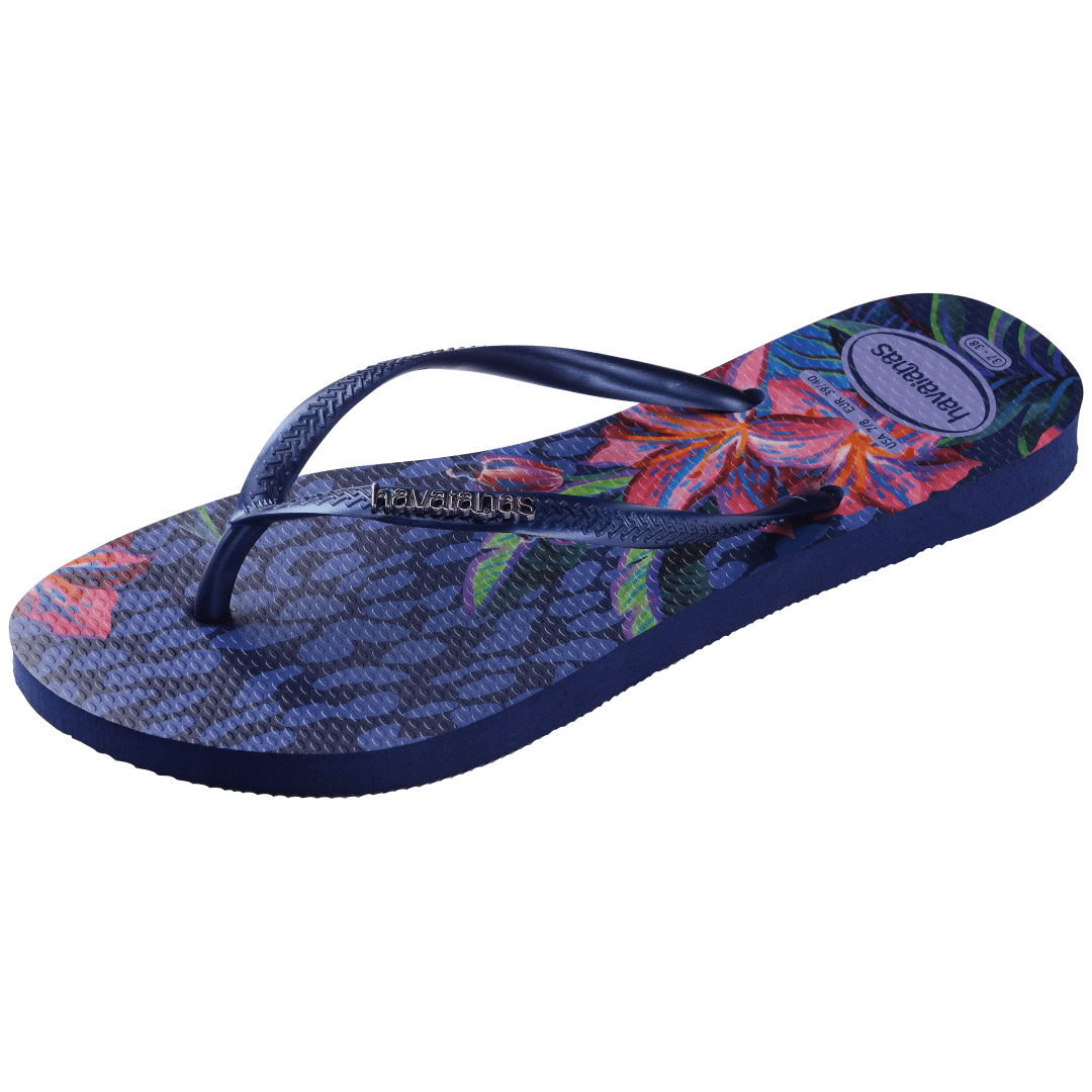 Slim Animal Floral Fusion Flip Flops