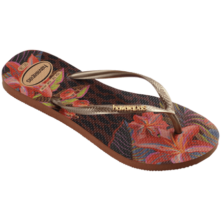 Slim Animal Floral Fusion Flip Flops