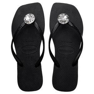 Women's Slim Square Centenary Diamond Flip Flops