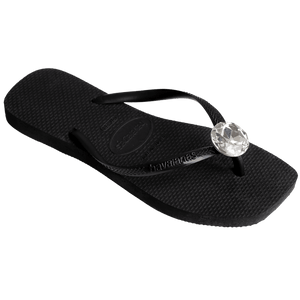 Women's Slim Square Centenary Diamond Flip Flops