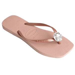 Women's Slim Square Centenary Diamond Flip Flops