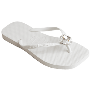 Women's Slim Square Centenary Diamond Flip Flops