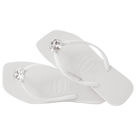 Women's Slim Square Centenary Diamond Flip Flops